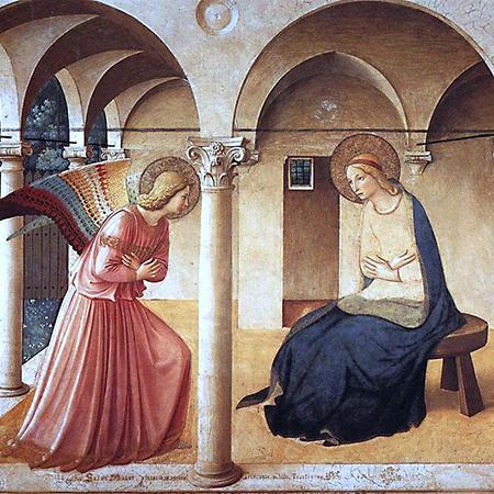 Detail from 'The Annunciation' by Fra Angelico Detail from 'The Annunciation' by Fra Angelico