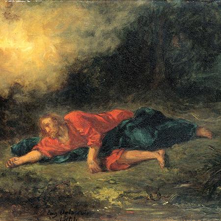 Detail from 'The Agony in the Garden', by Eugène Delacroix, 1851, from the collection of the Rijksmuseum