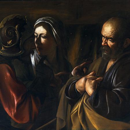 Detail from The Denial of Saint Peter, by Caravaggio, c.1610 Detail from The Denial of Saint Peter, by Caravaggio, c.1610