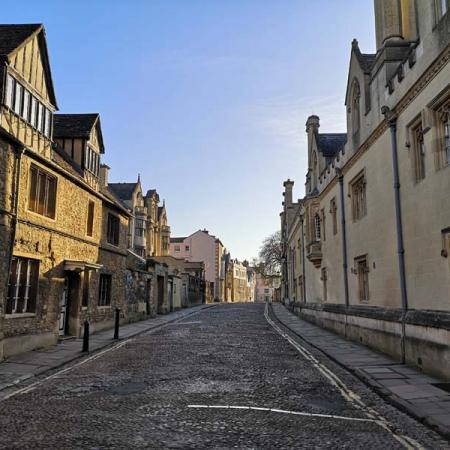 An empty Merton Street