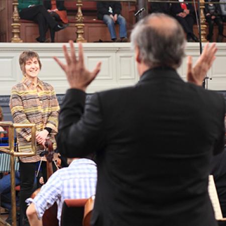 Cayenna Ponchione with conductor Valery Gergiev Cayenna Ponchione with conductor Valery Gergiev