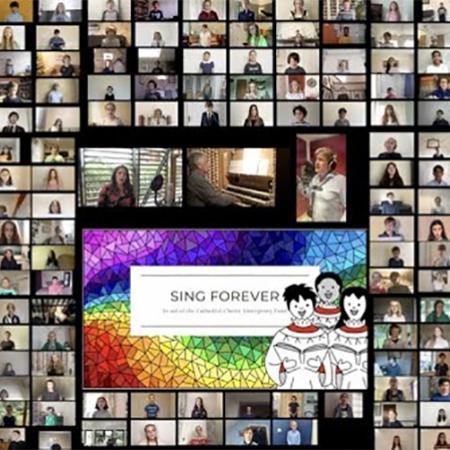 A screenshot from the 'Sing Forever' video A screenshot from the 'Sing Forever' video