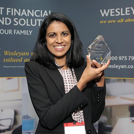 Samantha de Silva receiving her award - Photo: Matt Writtle - http://mattwrittle.com Samantha de Silva receiving her award - Photo: Matt Writtle - http://mattwrittle.com
