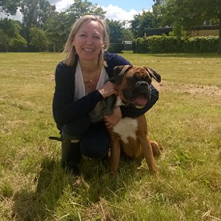 Professor Véronique Gouverneur and friend