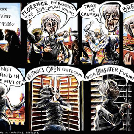 Ella's prizewinning cartoon - © Ella Baron Ella's prizewinning cartoon - © Ella Baron