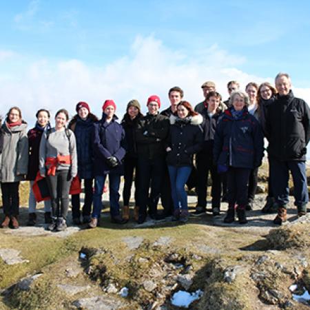 Members of the 2018 History Reading Party on Bodmin Moor Members of the 2018 History Reading Party on Bodmin Moor