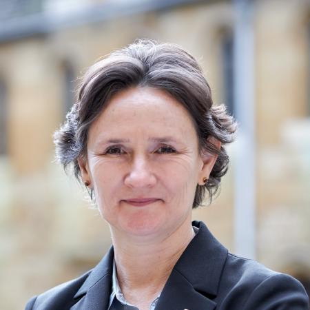 Headshot of Warden Professor Irene Tracey FMedSci CBE