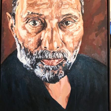 Stuart Hall portrait by Claudette Johnson