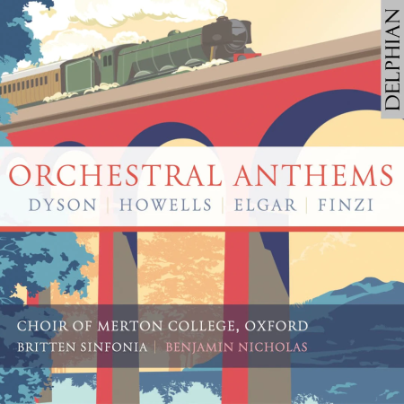 Orchestral Anthems CD Cover Orchestral Anthems CD Cover of pastel drawing of train crossing bridge
