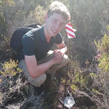 James with one of his pitfall traps