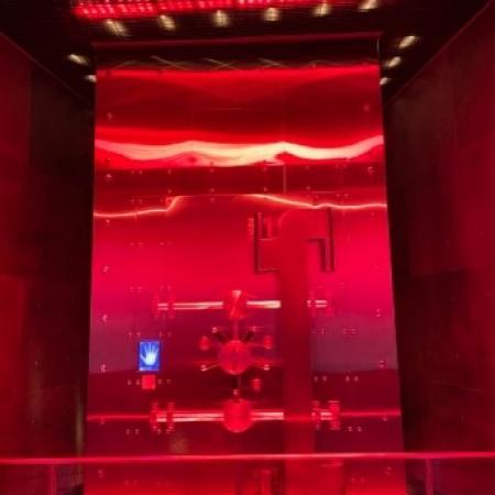 The red vault supposedly containing the secret formula for Coca Cola