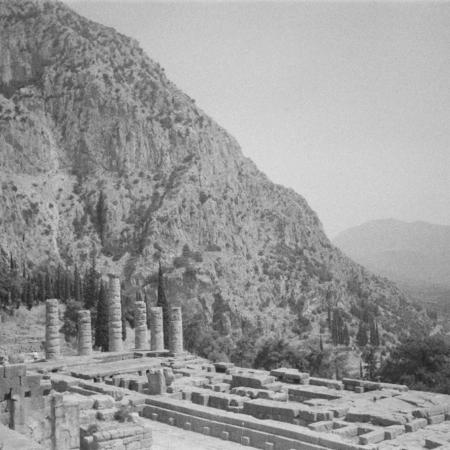 The temple of Apollo at Delphi