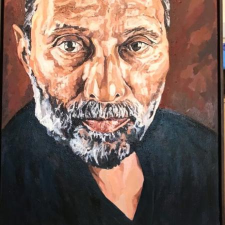 Portrait of Stuart Hall by Claudette Johnson