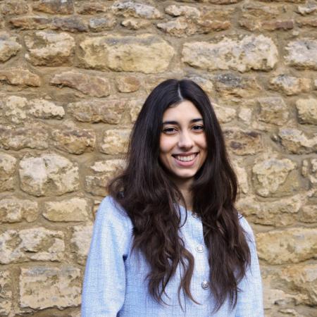 young woman portrait in College