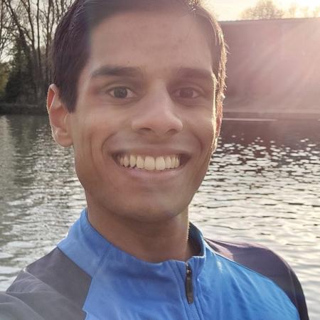 Gabriel Dass young man by the river in the sun