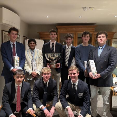 Oxford Rackets Team and the Varsity Rackets Trophy Oxford Rackets Team and the Varsity Rackets Trophy